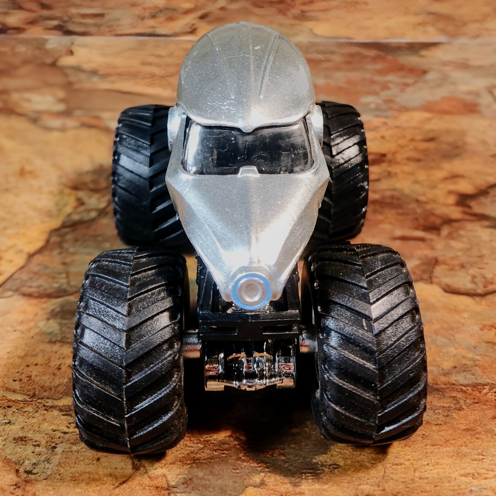 Silver and Black Off-Road Monster Truck Toy